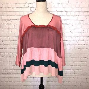 Meadow rue ruffled top